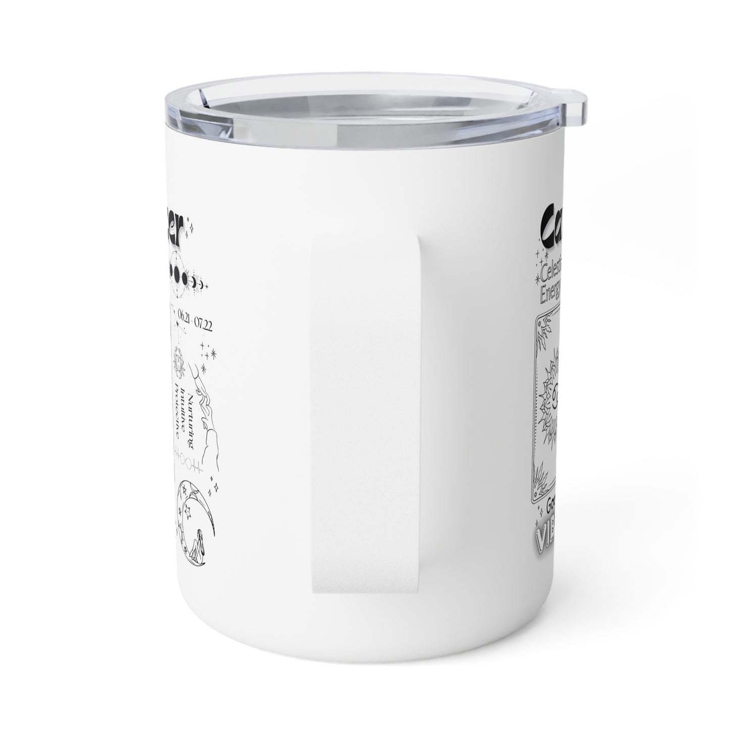 Insulated Coffee Mug Cancer Zodiac, Perfect Gift for Coffee Lovers, Ideal for Camping, Travel, Home, and Office, Unique Insulated Cup